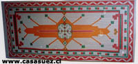 Esterilla estampada alfombra Tela brasilera
